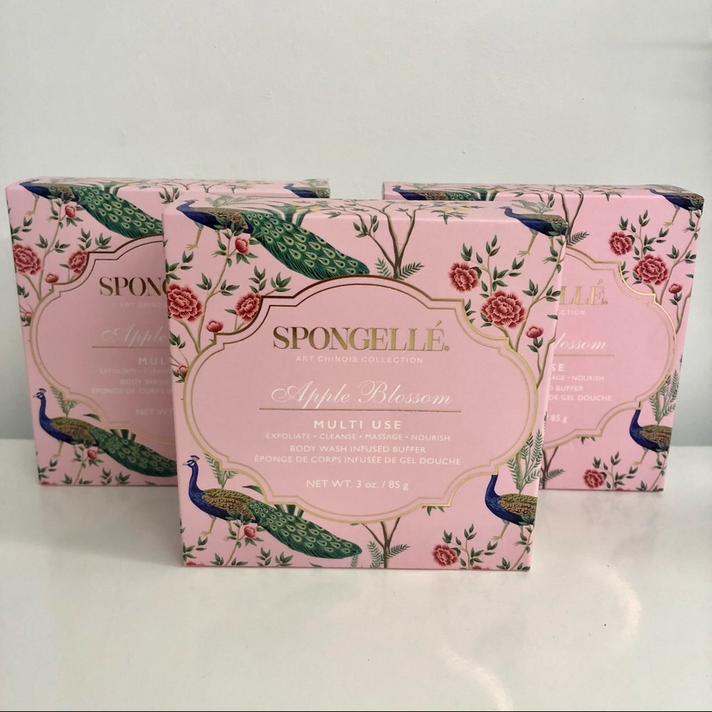 Bundle of 3 Spongelle Body Wash Infused Buffers